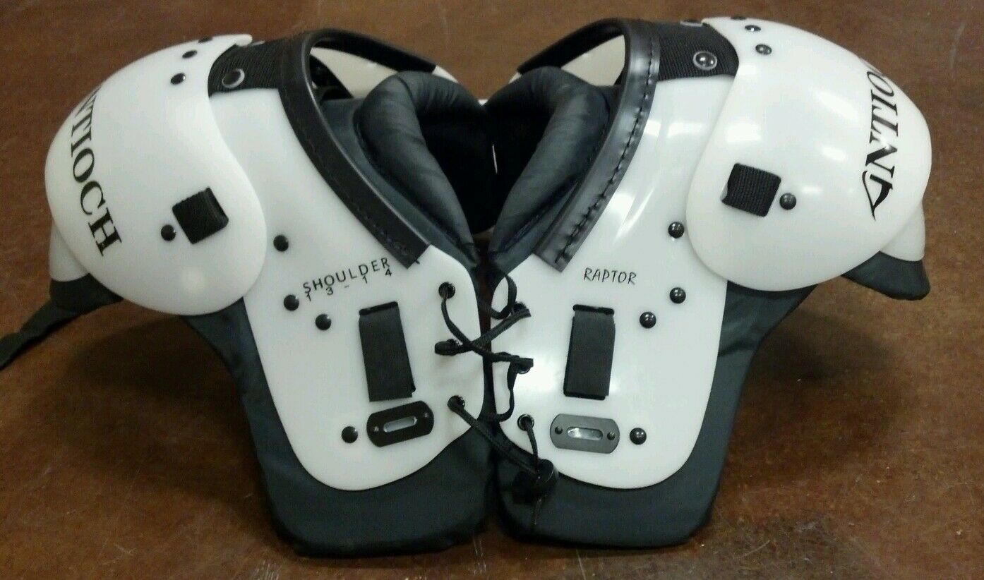 Adams Youth Player All Purpose Football Shoulder Pads Gray/Red 8981000 